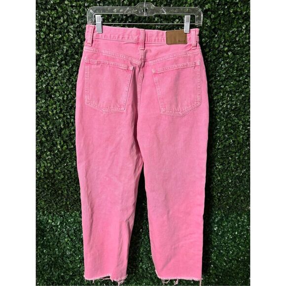 Madewell Pink Baggy Straight Jeans Sz 25 - Picture 2 of 5
